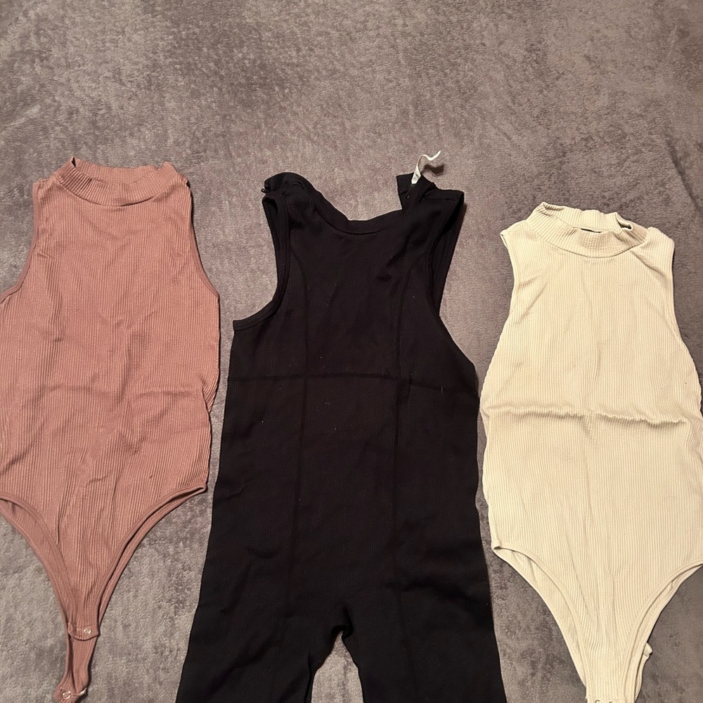 Stylish Kids One Piece Set - Black, Cream, and Pink